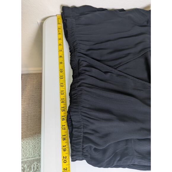 Old Navy Waist Defined Crepe Side Cutout Black Maxi Dress Women XXL Tall Boho - Picture 13 of 13